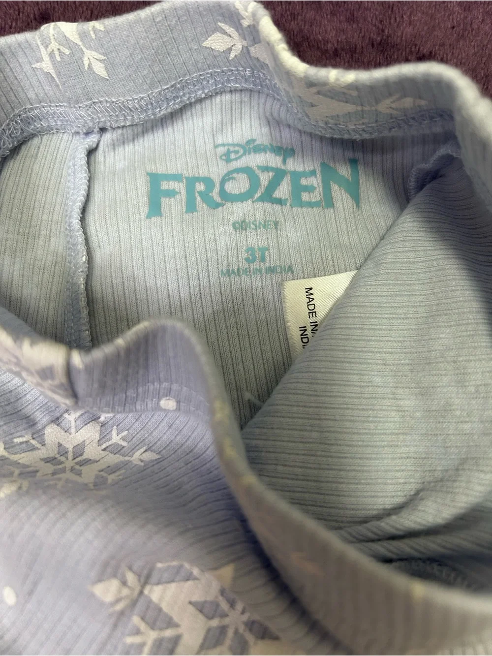 Disney Frozen Light Blue Snowflake Sweater Set